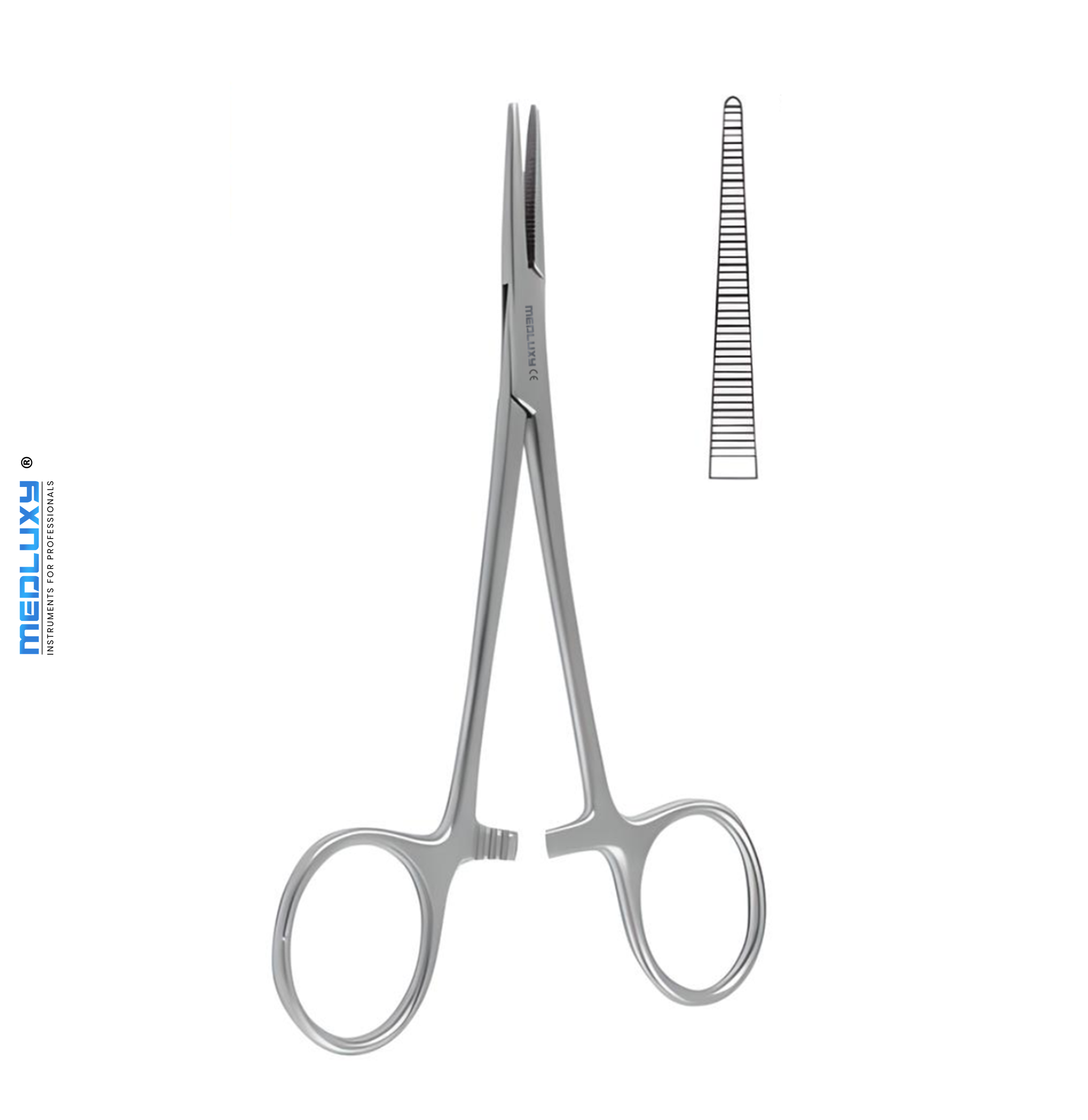 Medluxy - Halsted Mosquito Arterieklem - Recht - 13 cm (Klemschaar, Artery Forceps, EHBO, Verpleegkunde, Medische Schaar)
